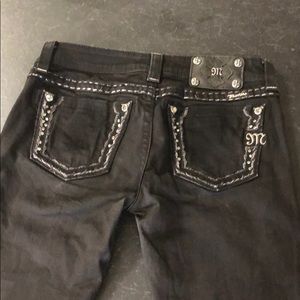 Black Skinny Miss Me Jeans 28